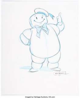 Thom Enriquez | Ghostbusters Stay Puft Concept and Alternate Design Illustrations Original Art Group of 7 (Columbia, 1983). | Heritage