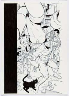 Jimmie Robinson - Bomb Queen V: The Divine Comedy #2 Cover Original Art (Image, 2008).