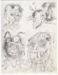 Wally Wood - Monster Sketches Original Art (c. 1960-70s). There was a period during Wally Wood’s long and prolific - | Heritage