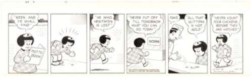 Ernie Bushmiller | Nancy Daily Comic Strip Original Art dated 1-19-44 (United Feature Syndicate, 1944). | Heritage