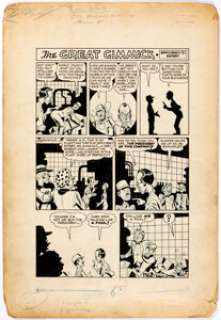 Spark Artist | Atoman #1 Complete 1-Page Story "The Great Gimmick" Original Art (Spark Publications, 1946).... | Heritage