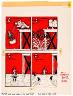 Don Martin | MAD #247 Complete 1-Page Story "One Dark Night on the East Coast" Original Art (EC Publ., 1984). | Heritage