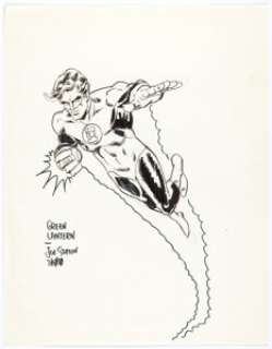 Joe Staton -Green Lantern Specialty Illustration Original Art (c. 1980). Hal Jordan gets ready to serve his Green - | Heritage