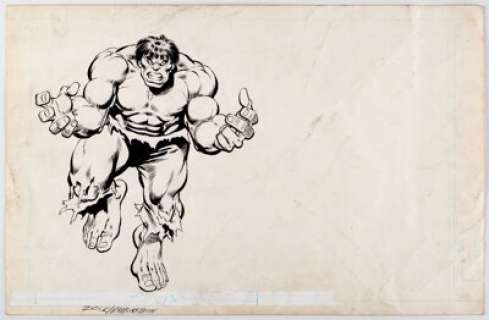Mike Zeck And Joe Rubinstein | Comics Scene #5 Hulk Original Art (Starlog Communications, 1982). | Heritage