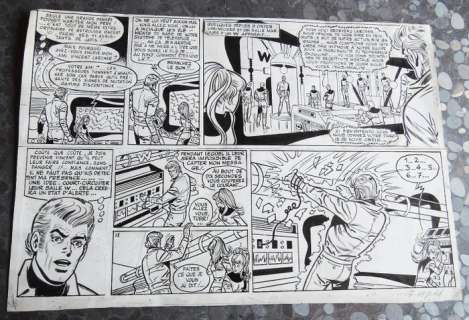 Reding, Raymond | Demi-planche originale Ã  l’encre de Chine  - Vincent Larcher | Catawiki