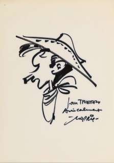 Morris | Lucky Luke, illustration au feutre noir sur… | AZ auction