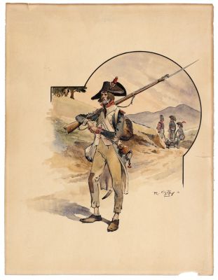 Giffey (René) | Illustration à l’encre de Chine et à… | AZ auction