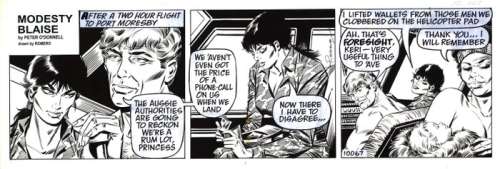 Romero, Enrique Badia | Original Inked Strip (s. 10.067)  - Modesty Blaise | Catawiki