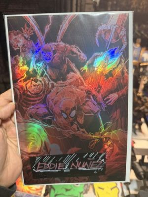 Eddie Nunez Shadow Rain RED FOIL Spider-Man Villain 1/1 Sketchbook Signed w/ COA | eBay US (Buy It Now)