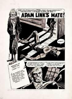 Joe Orlando - Creepy #8 Complete 8-Page (The Famous Robot ‘Adam Link‘ From Ec And Warren Magazine Gets a Mate!) Large Art - 1965
