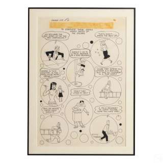 Archie Original Pencil Pop Art Cartoon Comic Strip | Hill Auction Gallery