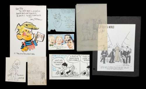 Collection of Original Art and Signatures by Some of the Great Comic Illustrators of the 20th | Goldberg Coins & Collectibles