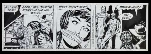 The Amazing Spider-Man Original Comic Strip Art 8-23-1990 | Goldberg Coins & Collectibles