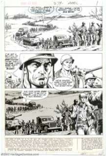 Russ Heath - Original Art for Our Army at War #279 page 1 and #262 page 8 (DC, 1973/1975 ). Two incredible Sgt. - | Heritage