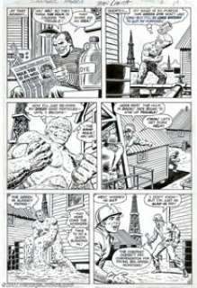 John Romita-Original Art Partial Story for Sanger Harris, 5 pages (Marvel, undated). Five pages of action with the - | Heritage