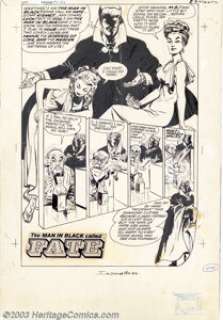 Bob Powell - Original Art for Man in Black #1, page 1 (Harvey, 1957). Bob Powell’s predilection for drawing the - | Heritage