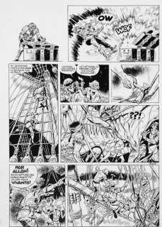 PAAPE Eddy   - Yorik   - Planche 5 du récit L’Abordage publié dans Tintin 2 du 12 [...] | Vermot et Associés