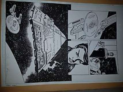 Original Art Page By David Roach & Michael Collins - Wildstorm / DC Comics  - Star Trek : New Frontier  - Double Time  - Page 37  - (2000)