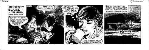 Neville Colvin | Modesty Blaise strip 6184A (1985) | ComicArt.dk