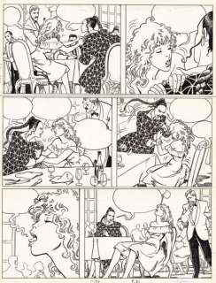 MILO MANARA Le Parfum de l’invisible, Albin Michel 1986 Planche originale n° 31,... | Daniel Maghen Enchères