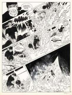 Lot 112 - WILLIAM VANCE XIII Treize contre un (T.8), Dargaud 1991 Planche originale n° 42....