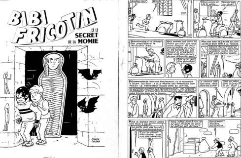 Lacroix Pierre. (1912-1994) - LACROIX Pierre. Â« Bibi Fricotin et le Secret de la Momie Â». L‘album co
