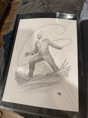 Frank Cho Original Pencils Ghost Rider Art Sketch Marvel Comics | eBay US (Buy It Now)