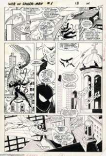 Greg LaRocque and Jim Mooney - Web of Spider-Man #1, page 18 Original Art (Marvel, 1985). Spider-Man’s alien - | Heritage