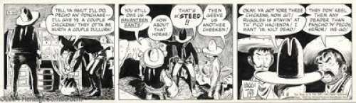 Warren Tufts - Casey Ruggles Daily Original Art, dated 5-30-52 (United Features, 1952). Warren Tufts parodies that - | Heritage