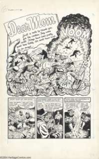 Tom Hickey (attributed) - True War Experiences #2, Complete 5-page Story, "Dear Mom" Original Art - | Heritage