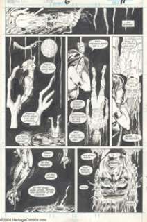 Tom Sutton - Marvel Comics Presents Man-Thing Original Art Group of 8 pages (Marvel,1988-89). There’s plenty of - | Heritage