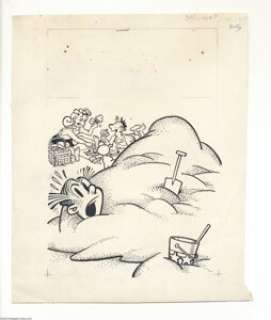 Al Avison (attributed) - Blondie Comics Cover Original Art (Harvey, undated). Cookie, Elmo and Daisy are oblivious - | Heritage