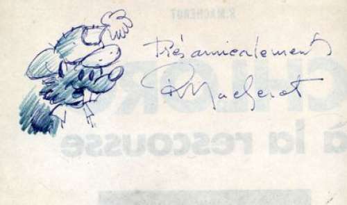 MACHEROT Raymond Chlorophylle Rare dédicace dans le l’auteur dans l’album Chloro... | Vermot et Associés