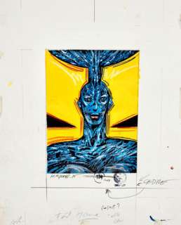 DRUILLET Philippe Repliquante Illustration originale, intitulée Repliquante 15 Gouache... | Vermot et Associés