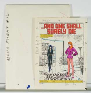 Marvel Comics Alpha Flight #12 Comp. Color Guide | Bruneau & Co. Auctioneers