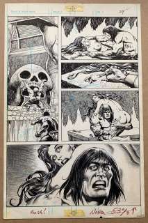 SAVAGE SWORD OF CONAN #59 (1981) - ORIGINAL ARTWORK - MIKE VOSBURG (Artist) - Page 29 (MARVEL | Excalibur Auctions