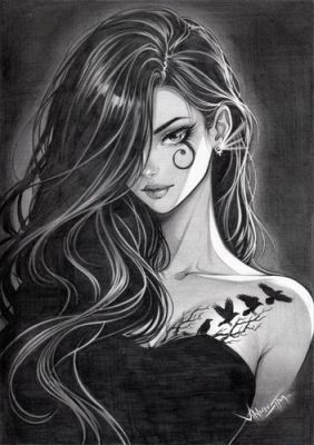 Death (09"x12") Original Art by Vinicius Silva - Ed Benes Studio