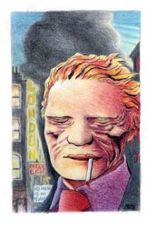 Munoz - Alack Sinner, illustration Ã  l‘encre de Chine et …