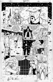 Original Art Page by Goran Parlov and Goran Sudzuka - Outlaw Nation no. 9 - Page 3 - DC Comics / Vertigo 