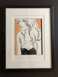 Minus, Walter - Dessin original en couleur - Pin-up | Catawiki