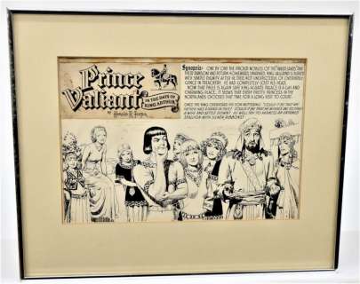 Harold R. Foster Prince Valiant Ink Drawing | Forsythe’s Auctions