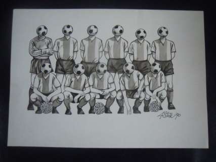 Italia 90 - FIFA Art Original Drawings - 1990 | Catawiki