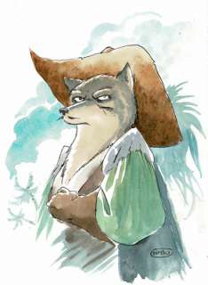 MASBOU - lot 335 - De Cape et de Crocs, ensemble de 5 dessins originaux.…