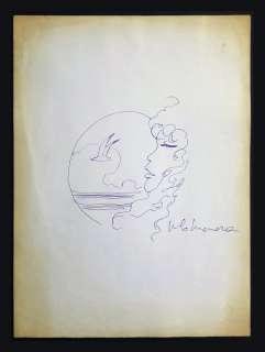 Manara Milo - original illustration "Pin-up con gabbiano" (2004) | Catawiki