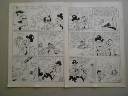 Lot 4 planches originales fumetti Attilio Ortolani Cucciolo 1969 Bombardo | eBay Europe (Buy It Now)