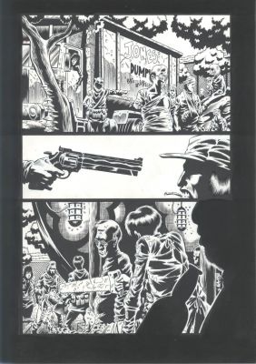 Jason Moore Kyle Hotz | Kyle Hotz Evil Ernie Page - the Casualties Mount in This Grim Page Issue Evil Ernie: Destroyer # 6 Page 10 | Koch Comic Art