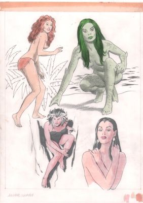 Gray Morrow | How To Draw Comic Book Heroes & Villains ’Animal Women’ Page | Anthony’s Comic Book Art