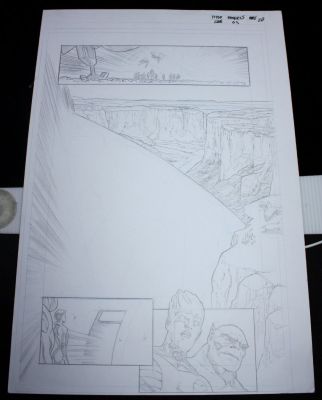 Unknown Artist? | Phoeris (?) X-Men Related Pencil Panel Page | Anthony’s Comic Book Art