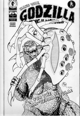 Kevin Maguire Art Adams | Adams, Art / Kevin Maguire - Godzilla, King of Monsters #5 Large Over, Godzilla Vs All-Terraintula 1995 | Cool Lines Art