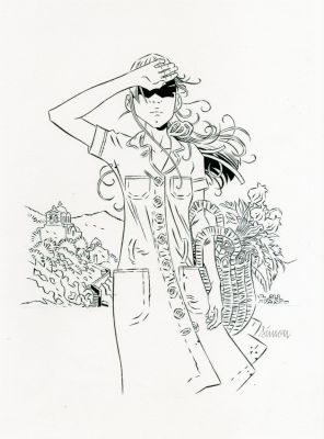 Simon Gane | Sunburn Page Cover | ComiConArt